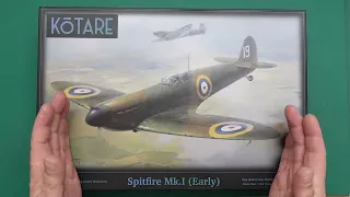 Kotare 1/32 Spitfire Mk.1 early kit review.