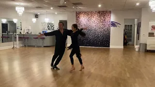 Silver Level Latin  Cha Cha Cha Routine Pro/Am with student Alice first lesson