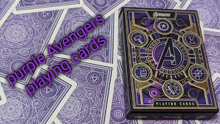 Daily deck review day 172 - Purple Avengers playing cards By Theory11