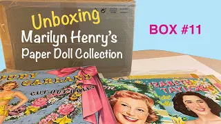 Unboxing Marilyn Henry’s Paper Doll Collection Box #11 - Vintage movie star books and more!