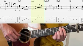 What a Wonderful World - Louis Armstrong TAB (Fingerstyle Guitar)