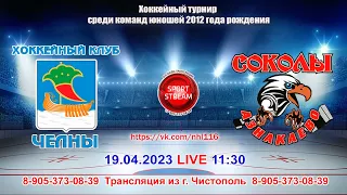 19.04.2024 ЧЕЛНЫ 2013  (Набережные Челны) - СОКОЛЫ (Азнакаево) LIVE 11:30, 2012 гр (U-12)