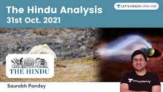 The Hindu Newspaper Editorial Analysis 31st Oct 2021 | Current Affairs | UPSC CSE | Saurabh Pandey