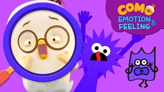 Emotion & Feeling with Como | Learn emotion | Scared 2 | Cartoon video for kids | Como Kids TV