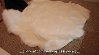 DIY FAUX FUR RUG ! Under $50