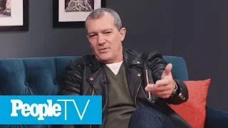 Antonio Banderas On The Pep Talk Anthony Hopkins Gave Him On Set | PeopleTV | Entertainment Weekly