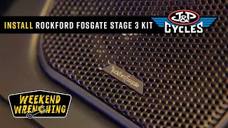 Rockford Fosgate Stage Three - 4 Speaker and Amp Install : Milwaukee 8 Road Glide