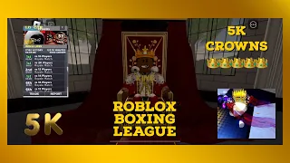 5k royals crowns on boxing league (read description)