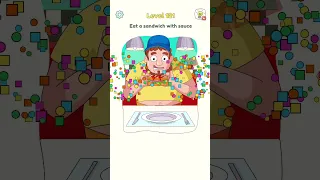 DOP 3 level - 121 Eat a sandwich with sauce #trending #ytshorts #viral #game