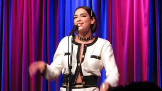 Dua Lipa live in LA performing "New Rules" acoustic 9-28-18.