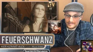 Reaction to...FEUERSCHWANZ: HIER KOMMT ALEX (Die Toten Hosen Cover) Music Video (With Lyrics)