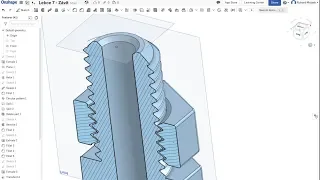 Jednoduché 3D modelování v OnShape pro 3D tiskaře - Lekce 7 - Závit růčo