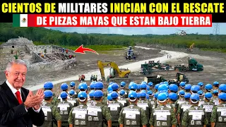 Militares van por mas Tesoros Mayas en la ruta del tren,jamas se veia esto!