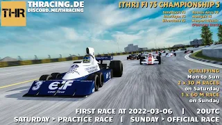 [THR] F1 1975 Championship at Buenos Aires - RaceWeekend 4/6 - 2022-05-22