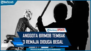 Anggota Brimob Tembak 3 Remaja Bawa Celurit Naik Motor Diduga Begal