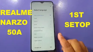 Realme Narzo 50A First Phone Setop & Select language !! 2022