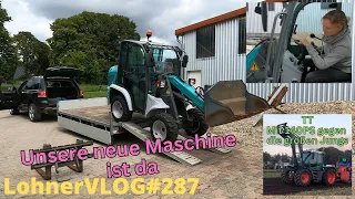 LohnerVLOG#287 Unser neue Maschine ist da, Kramer 5035 Radlader I Fendt Xylon 524 beim Trecker Treck