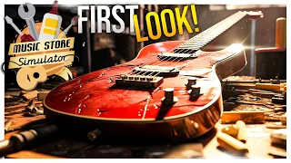 FIRST LOOK // Building Custom Guitars for the WORLD // Music Store Simulator