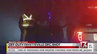 Off-duty Fayetteville police officer shot in Sampson County