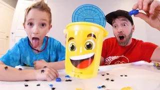 Father & Son PLAY LITTER BUGS! / Don't Let Them Escape!