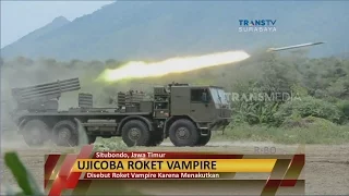 TNI Angkatan Laut Uji Coba Roket Vampire