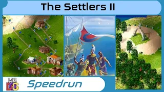 The Settlers II "Level 01 Off We Go" in 19m 01s | Speedrun [DOS]