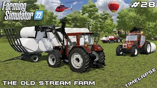 Baling, collecting & transporting 50 BALES | The Old Stream Farm | Farming Simulator 22 | Episode 28