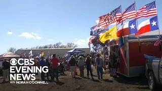 Protesters rally against illegal immigration at Texas southern border