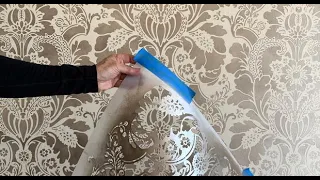 How to Stencil a Metallic Paint Feature Wall Fast and Fearlessly