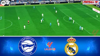 Deportivo Alaves vs Real Madrid | La Liga 23/24 | EA FC 24 Full Match All Goals | Gameplay PC