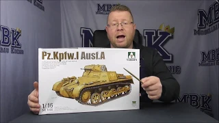 MBK unboxing #229 - 1:16 Panzer I Ausf.A (Takom 1008)