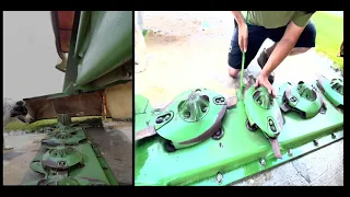 Krone Active Mow II R 280 Disc Mower Quick Change Blade Overview and Service