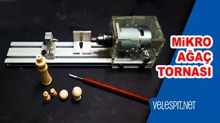 Micro Woodworking Lathe Machine Review | CC04 Wood Lathe Little and Cute
