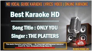 The Platters - Only You | Karaoke | Minus One | No Vocal | Lyric Video HD