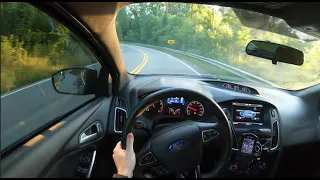 Loud Tuned Focus ST Back Road Driving!!! | POV Drive & Sound Clips |
