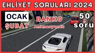 EHLİYET SINAV SORULARI 2024 OCAK, ŞUBAT ÇIKMIŞ EHLİYET SINAV SORULARI