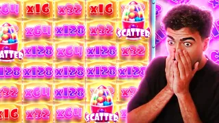 INSANE ALL IN SUGAR RUSH BONUS BUY RETRIGGERED! (HUGE WIN)