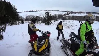 Покатушки на снегоходах в Чувашию.  Гостевой дом Урга в нижегородской области.