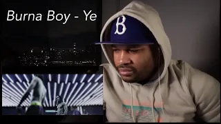 Burna Boy -Ye | HARLEM NEW YORKER (INTERNATIONAL FERG) REACTION