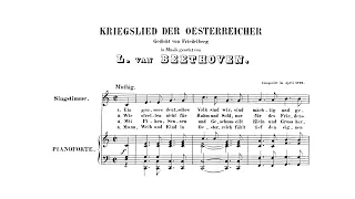 Beethoven: Kriegslied der Österreicher, WoO 122 (with Score)