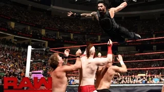 Roman Reigns vs  Sami Zayn vs  Sheamus vs  Chris Jericho  Raw, July 25, 2016 Full HD