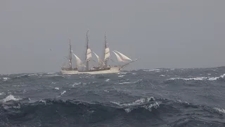 Bark Europa Sailing the Drake Passage