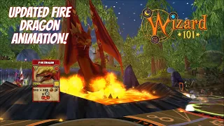 Wizard101: UPDATED FIRE DRAGON ANIMATION! 4-14-2021