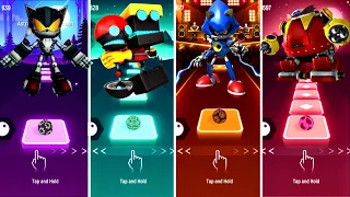 Sonic Exe - Doctor Eggman - Hyper sonic - Dark sonic | Tiles Hop- Epic battle.