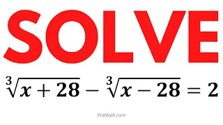 Solve this Cube Root Equation | Step-by-Step Tutorial