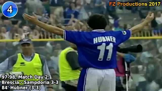 Dario Hübner - 74 goals in Serie A (part 1/2): 1-33 (Brescia 1997-2001)