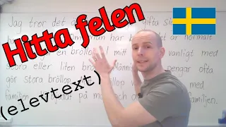 Hitta felen i texten (elevtext) SFI