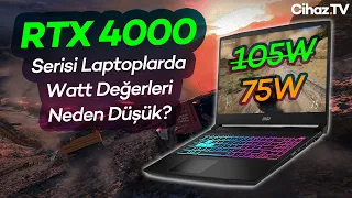 RTX 4000 Serisi Laptoplarda Ekran Kartı Watt Değerleri Neden Düşük?