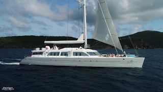 NECKER BELLE: 105' Catamaran Yacht Walkthrough