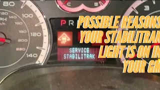 Possible reason why stabilitrak light is on. Chevy equinox, GMC Terrain, Saturn Vue,Pontiac torrent